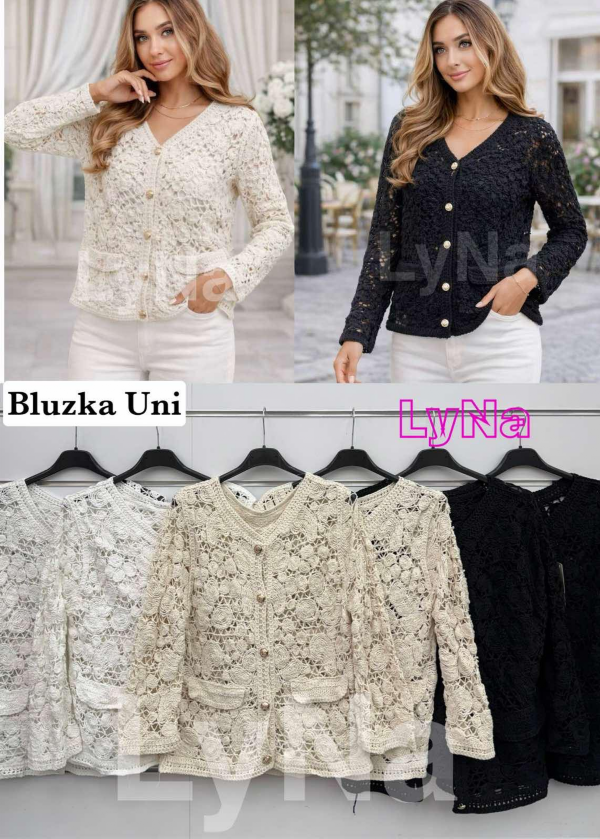 Bluzki damskie (Włoskie produkt) Roz Standard, Mix Kolor Paczka 5 szt