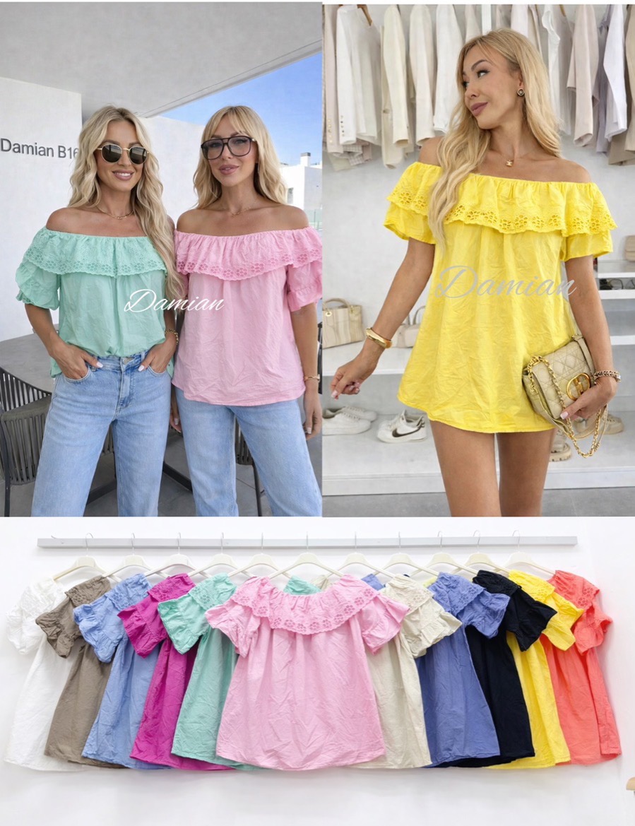 Bluzy damskie (Włoskie produkt) Roz Standard, Mix Kolor Paczka 5 szt