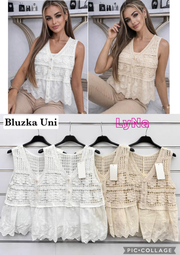 Bluzki damskie (Włoskie produkt) Roz Standard, Mix Kolor Paczka 5 szt