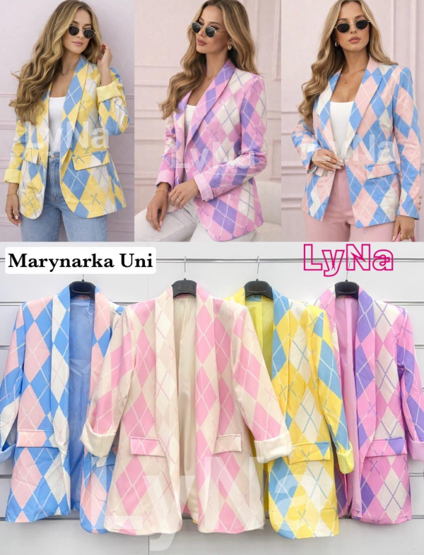 Żakiety damskie (Włoskie produkt) Roz Standard, Mix Kolor Paczka 5 szt 1