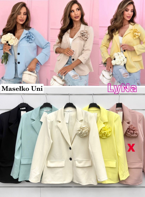 Żakiety damskie (Włoskie produkt) Roz Standard, Mix Kolor Paczka 5 szt