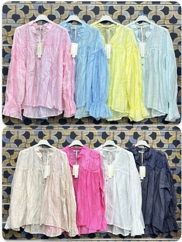  Bluzki damskie (Włoskie produkt) Roz Standard, Mix Kolor Paczka 5 szt
