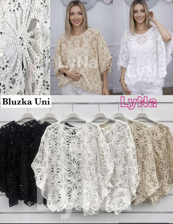 Bluzki damskie (Włoskie produkt) Roz Standard, Mix Kolor Paczka 5 szt