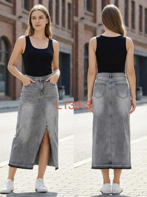  Spódnice damskie jeansy Roz XS-XL, 1 Kolor Paczka 10 szt 1