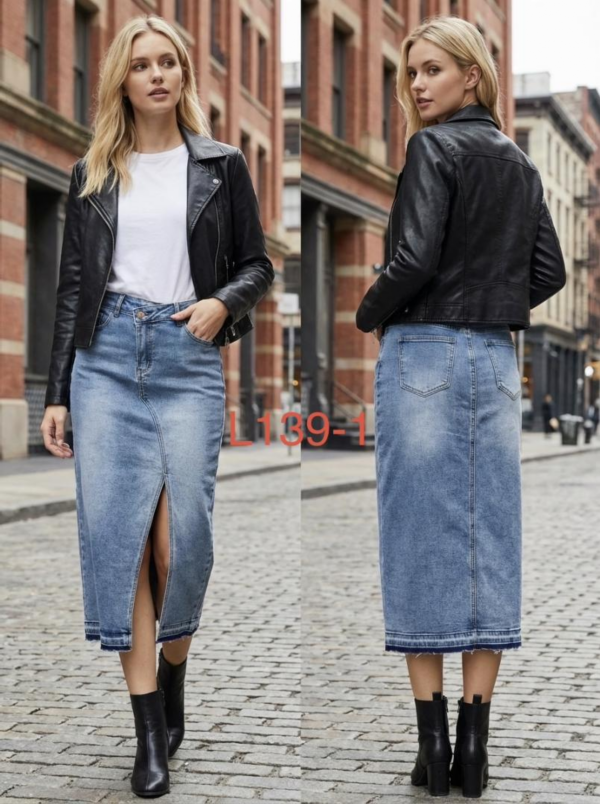  Spódnice damskie jeansy Roz XS-XL, 1 Kolor Paczka 10 szt 1