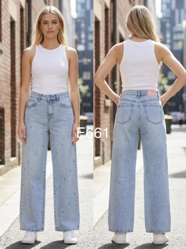 Spodnie damskie jeansy Roz XS-XL, 1 Kolor Paczka 10 szt