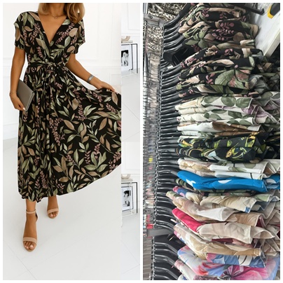 Sukienki damskie (Włoskie produkt) Roz Standard, Mix Kolor Paczka 5 szt