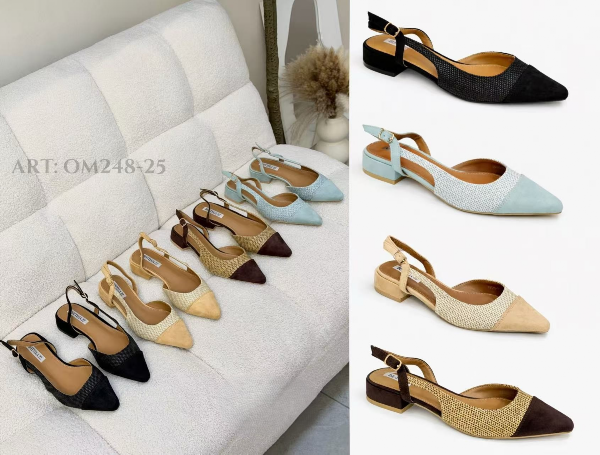 Sandały płaskie damskie Roz 36-41 / 12 par