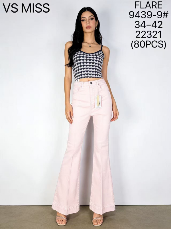 Spodnie damskie jeansy Roz 34-42, 1 Kolor Paczka 10 szt