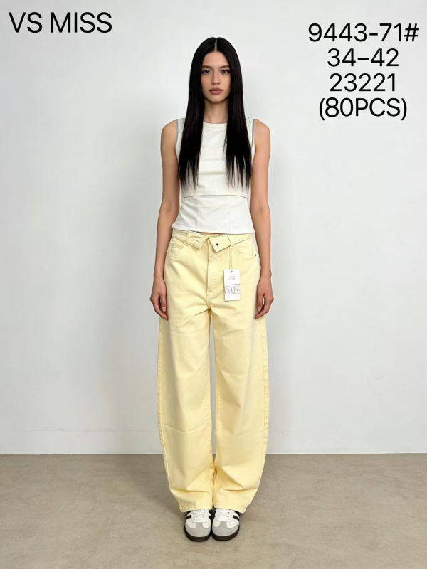 Spodnie damskie jeansy Roz 34-42, 1 Kolor Paczka 10 szt