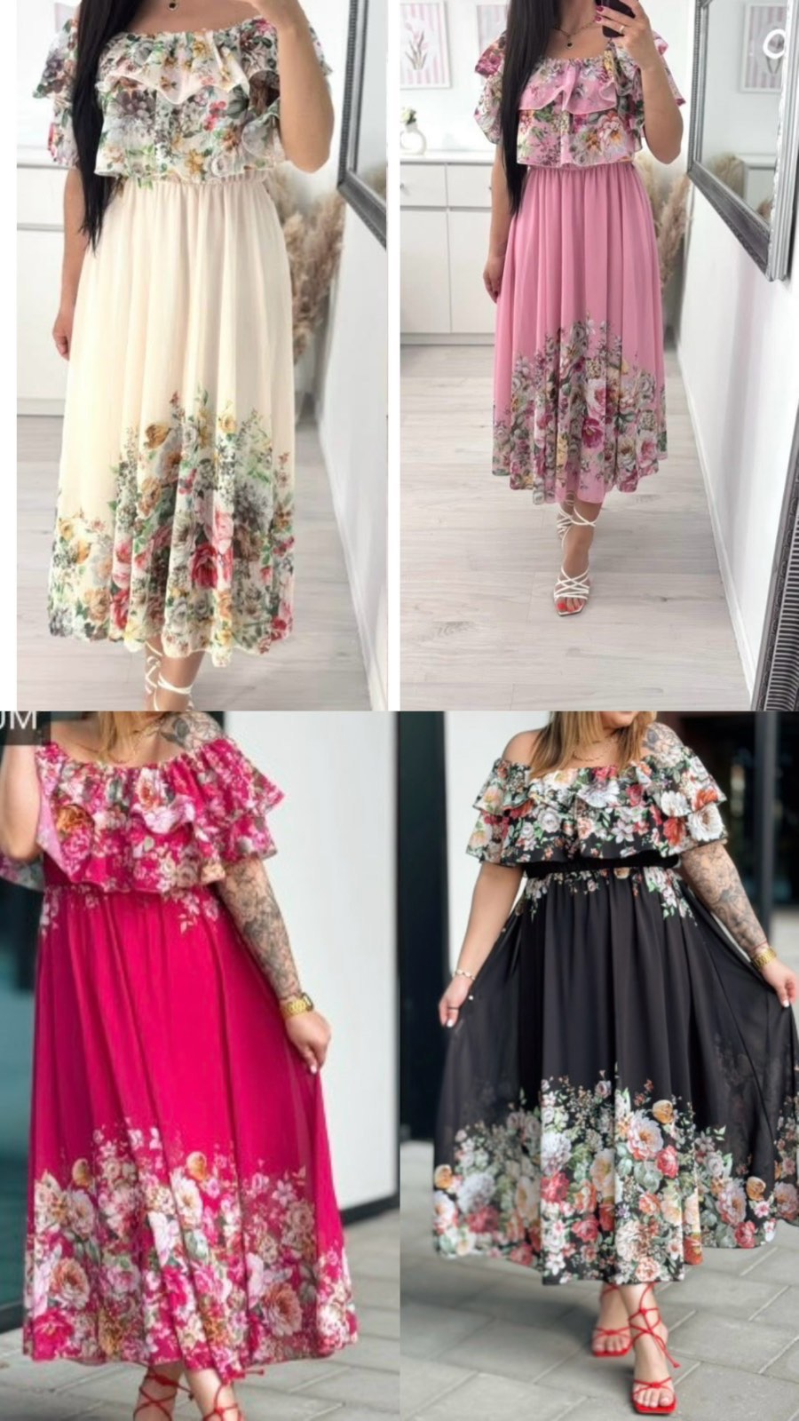 Sukienki damskie (Włoskie produkt) Roz Standard, Mix Kolor Paczka 5 szt