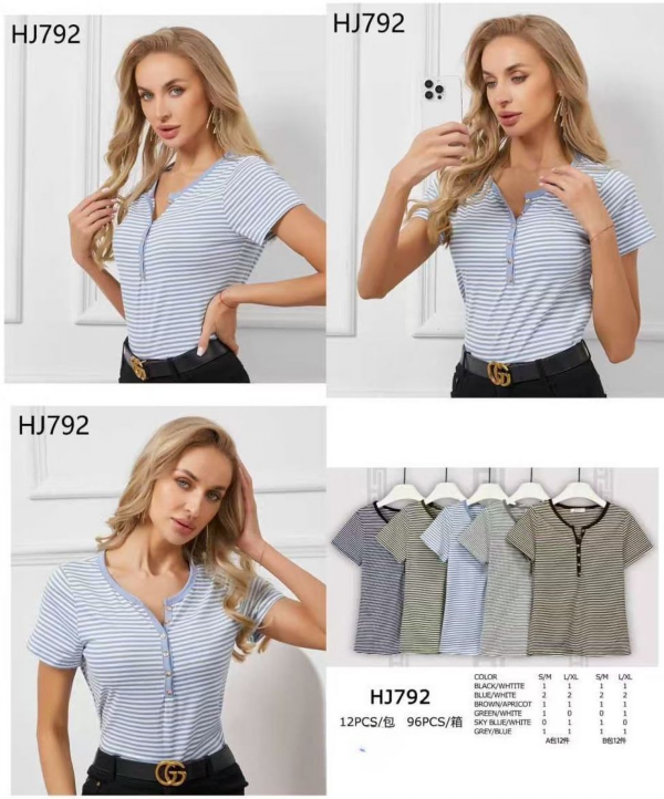 Bluzki damskie Roz S/M-L/XL, Mix Kolor Paczka 12 szt