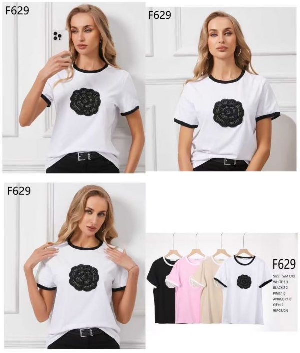 Bluzki damskie Roz S/M-L/XL, Mix Kolor Paczka 12 szt