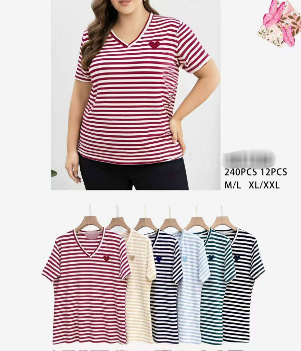 Bluzki damskie Roz M/L-XL/2XL, Mix Kolor Paczka 12 szt