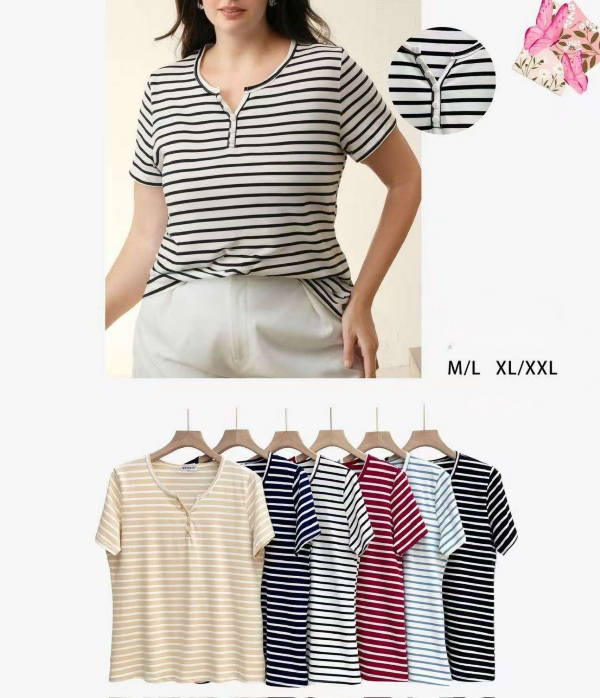 Bluzki damskie Roz M/L-XL/2XL, Mix Kolor Paczka 12 szt