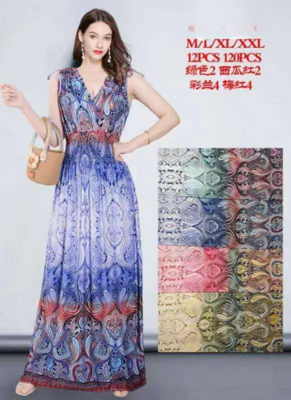 Sukienki damskie Roz M/L-XL/2XL , Mix Kolor Paczka 12 szt 1