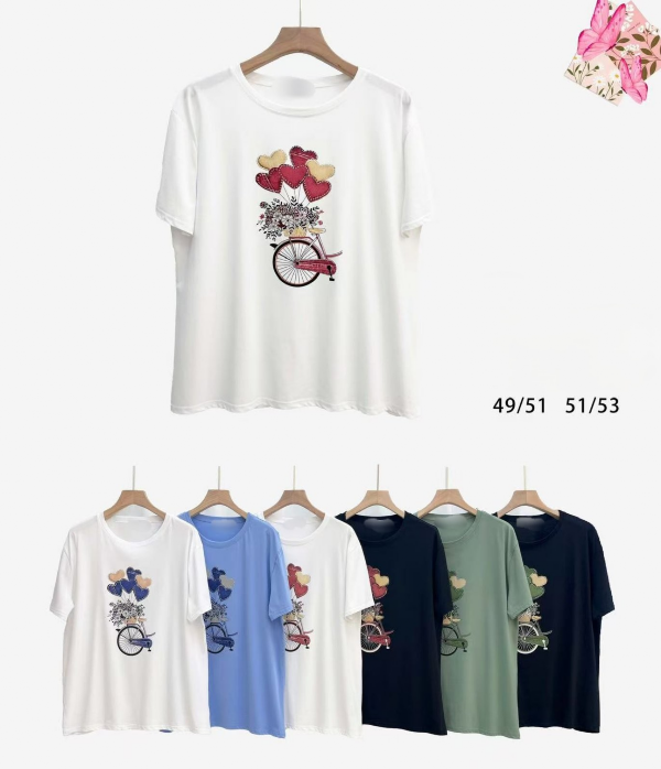 Bluzki damskie Roz M/L-XL/2XL, Mix Kolor Paczka 12 szt