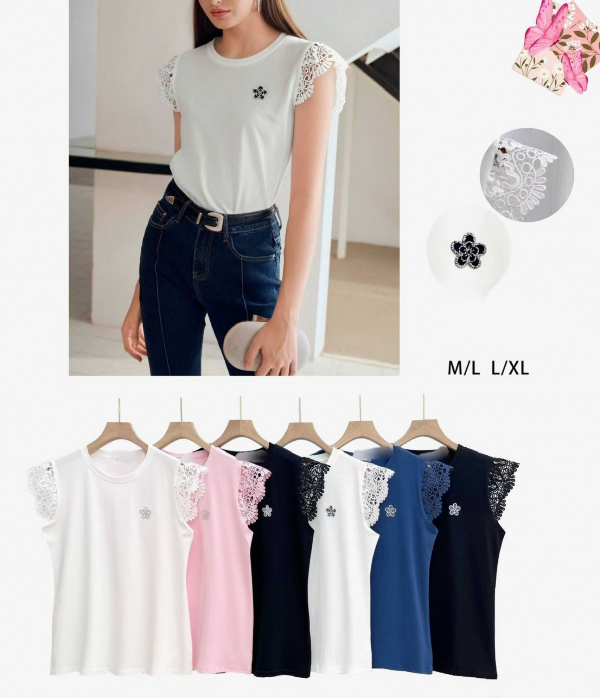 Bluzki damskie Roz M/L-L/XL, Mix Kolor Paczka 12 szt