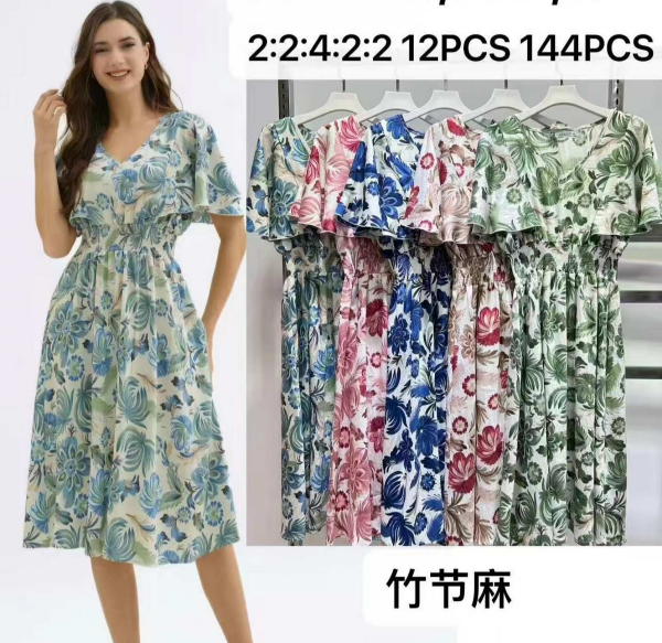 Sukienki damskie Roz M/L-XL/2XL , Mix Kolor Paczka 12 szt 1