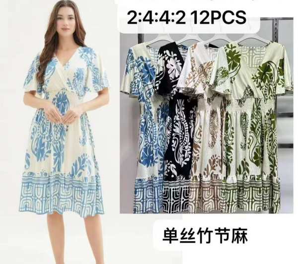 Sukienki damskie Roz M/L-XL/2XL , Mix Kolor Paczka 12 szt