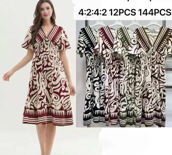 Sukienki damskie Roz M/L-XL/2XL , Mix Kolor Paczka 12 szt 1