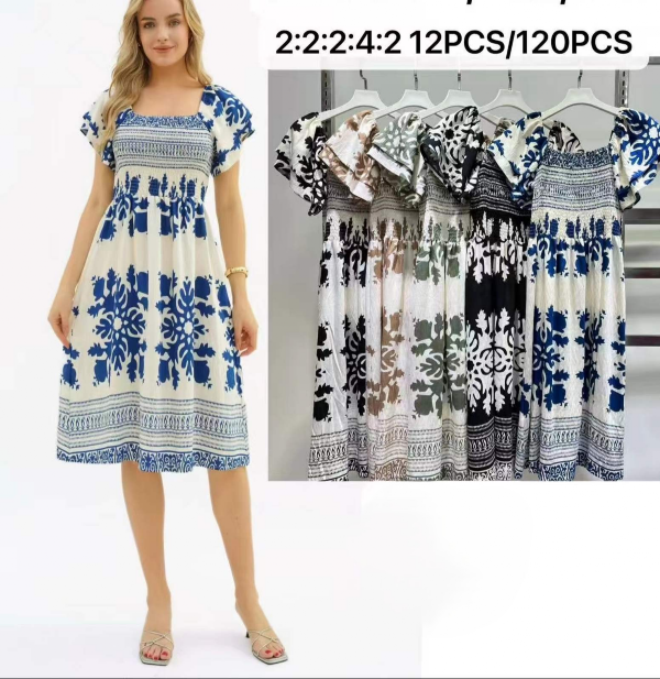 Sukienki damskie Roz M/L-XL/2XL , Mix Kolor Paczka 12 szt 1