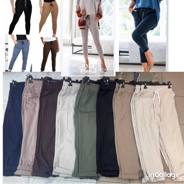 Spodnie damskie (Włoskie produkt) Roz S-2XL, Mix Kolor Paczka 5 szt