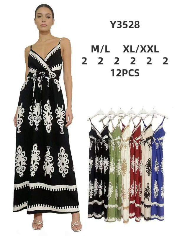 Sukienki damskie Roz M/L-XL/2XL , Mix Kolor Paczka 12 szt 1