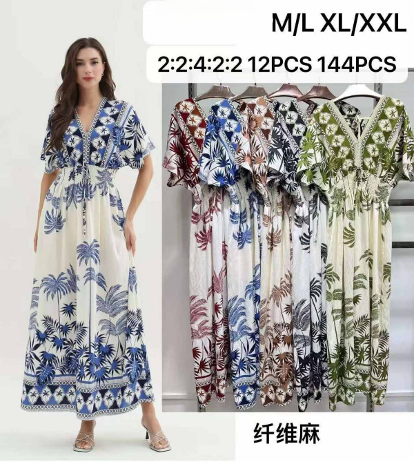 Sukienki damskie Roz M/L-XL/2XL , Mix Kolor Paczka 12 szt