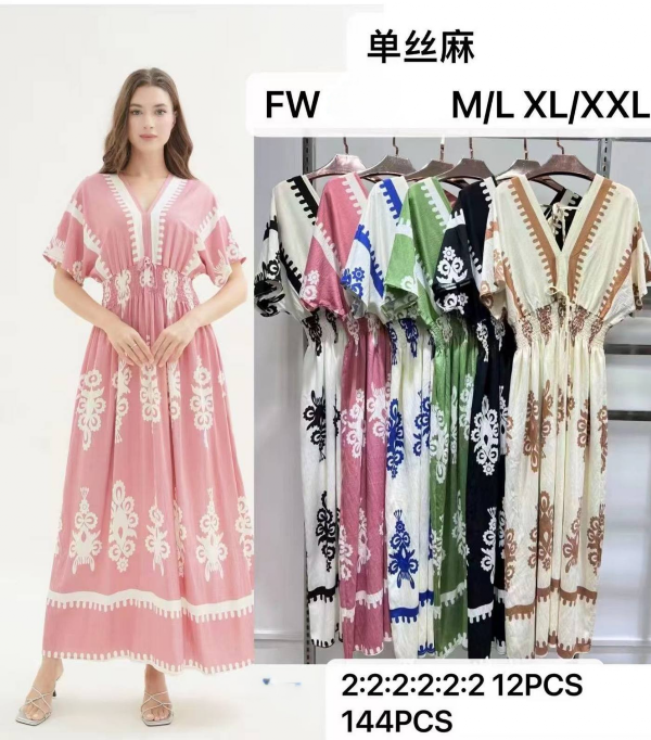 Sukienki damskie Roz M/L-XL/2XL , Mix Kolor Paczka 12 szt 1