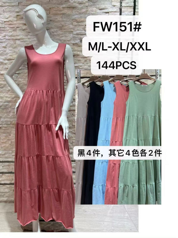 Sukienki damskie Roz M/L-XL/2XL , Mix Kolor Paczka 12 szt 1