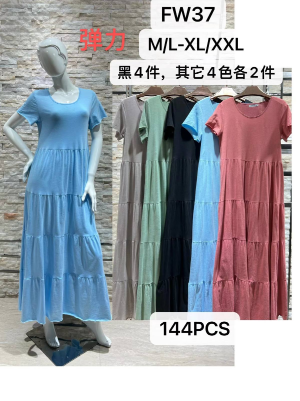 Sukienki damskie Roz M/L-XL/2XL , Mix Kolor Paczka 12 szt