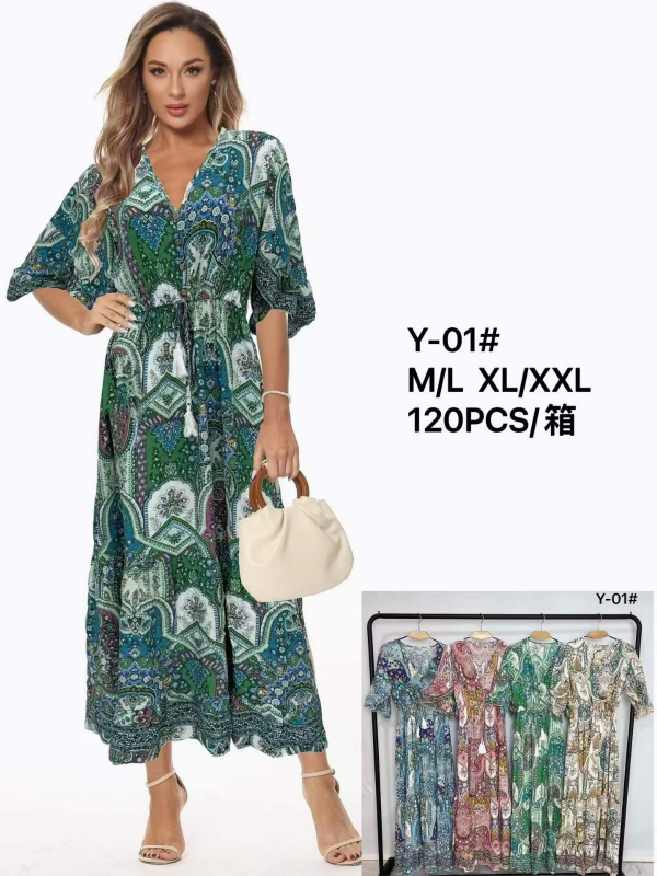 Sukienki damskie Roz M/L-XL/2XL , Mix Kolor Paczka 12 szt