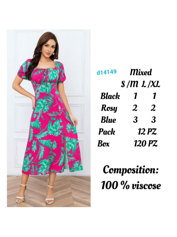 Sukienki damskie Roz S/M-L/XL  , Mix Kolor Paczka 12 szt 1