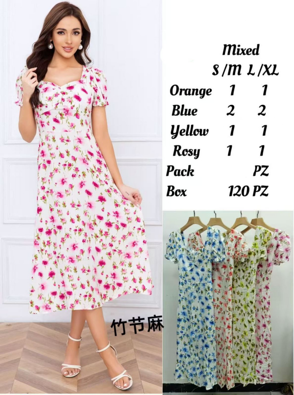 Sukienki damskie Roz S/M-L/XL  , Mix Kolor Paczka 12 szt