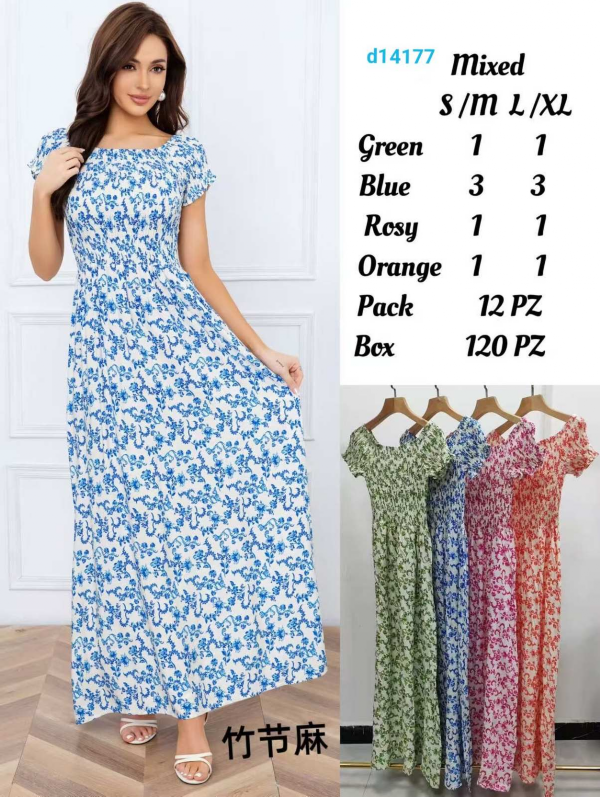 Sukienki damskie Roz S/M-L/XL  , Mix Kolor Paczka 12 szt