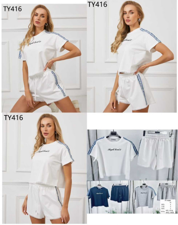 Komplet damskie Roz Standard, Mix Kolor Paczka 8 szt