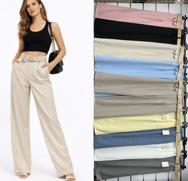 Spodnie damskie (Włoskie produkt) Roz Standard, Mix Kolor Paczka 5 szt 1