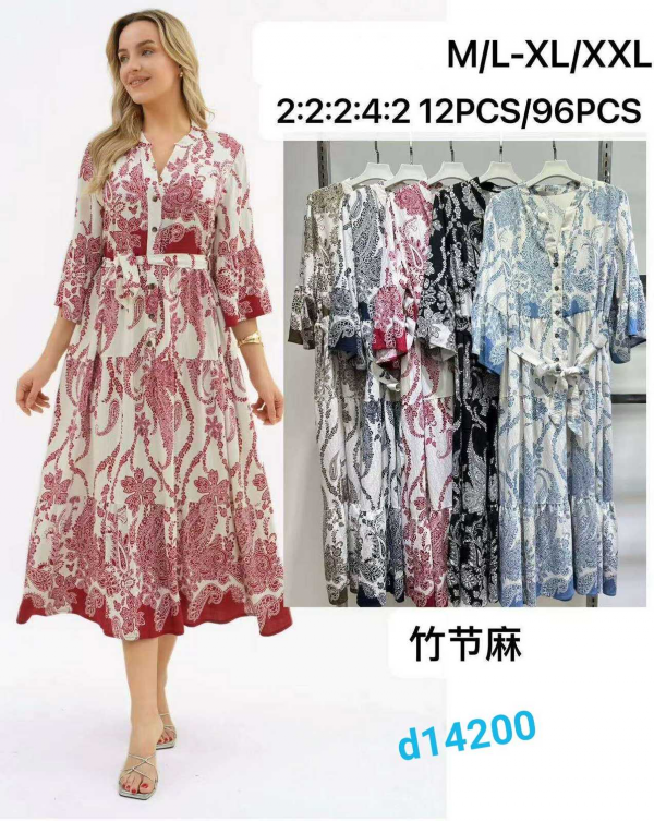 Sukienki damskie Roz M/L-XL/2XL , Mix Kolor Paczka 12 szt 1