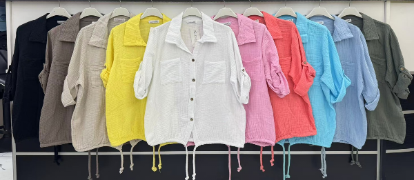 Koszule damskie (Włoskie produkt) Roz Standard, Mix Kolor Paczka 5 szt