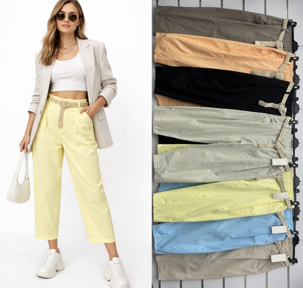 Spodnie damskie (Włoskie produkt) Roz Standard, Mix Kolor Paczka 5 szt 1