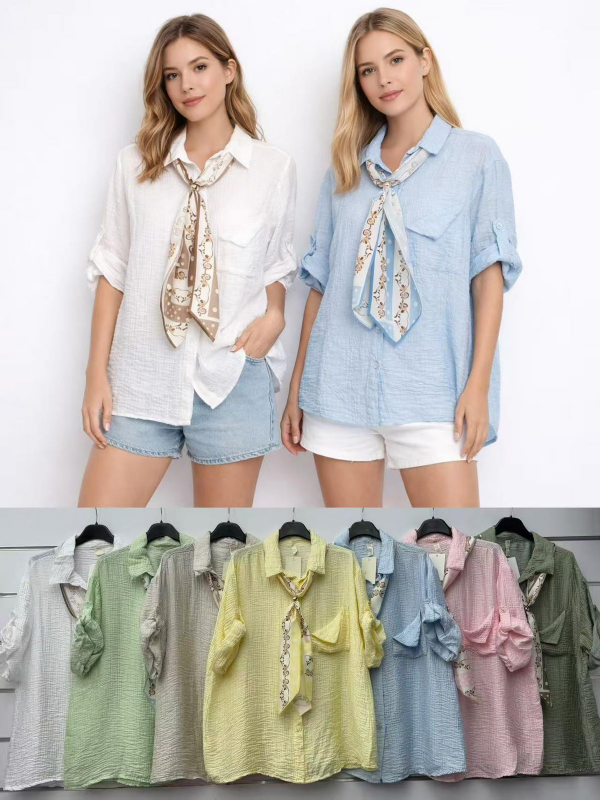 Koszule damskie (Włoskie produkt) Roz Standard, Mix Kolor Paczka 5 szt