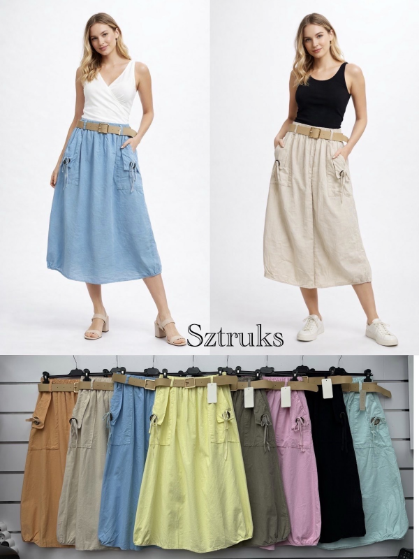 Spódnice damskie (Włoskie produkt) Roz Standard, Mix Kolor Paczka 5 szt 1