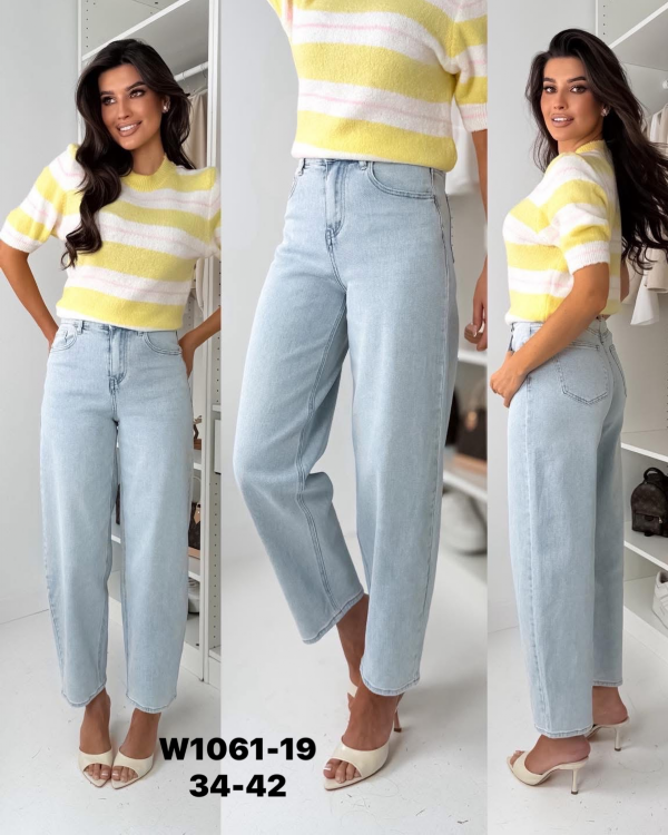 Spodnie damskie jeansy Roz 34-42, 1 Kolor Paczka 10 szt