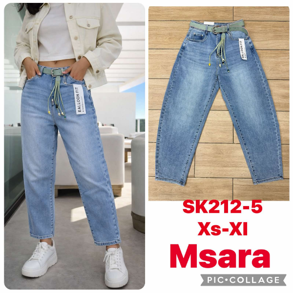 Spodnie damskie jeansy Roz XS-XL, 1 Kolor Paczka 10 szt