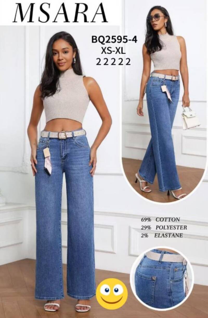 Spodnie jeansy meskie Roz XS-XL, 1 Kolor .Paczka 10 szt