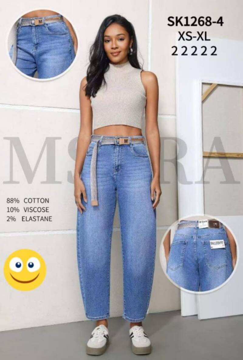 Spodnie jeansy meskie Roz XS-XL, 1 Kolor .Paczka 10 szt