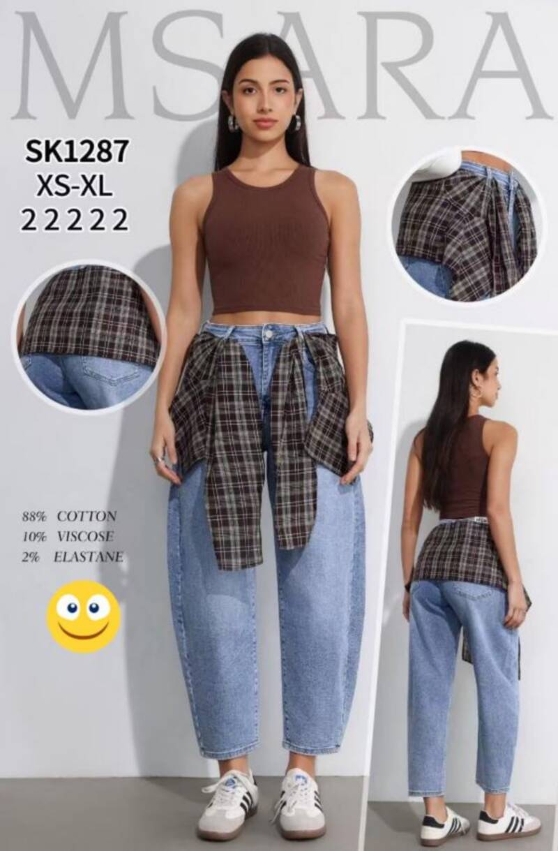 Spodnie jeansy meskie Roz XS-XL, 1 Kolor .Paczka 10 szt