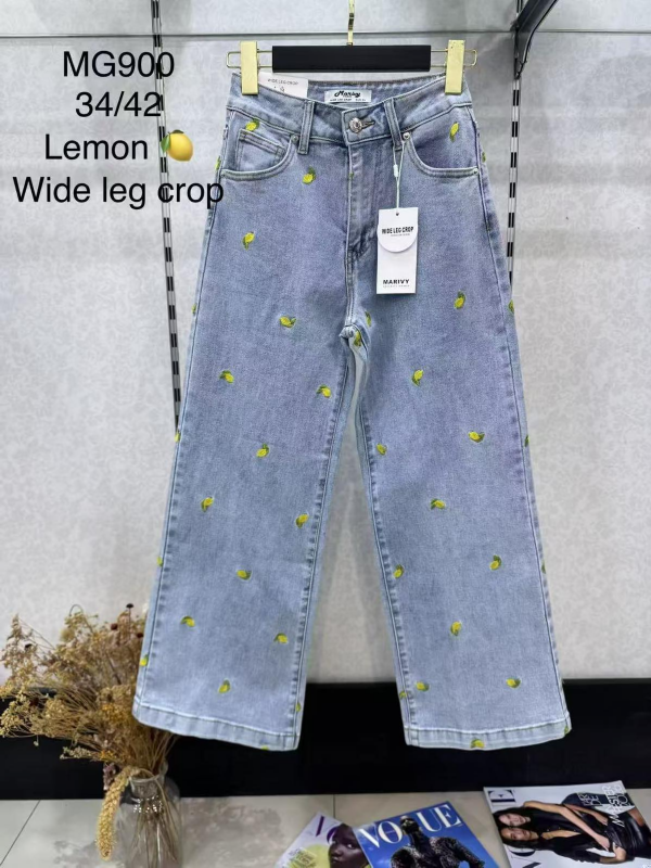 Spodnie damskie jeansy Roz 34-42, 1 Kolor Paczka 10 szt