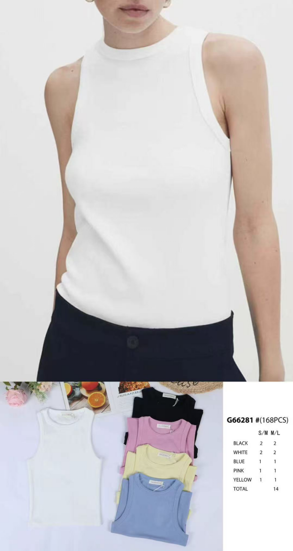 Bluzka damska (Francja produkt) Roz S/M-L/XL , Mix Kolor .Paczka 14 szt